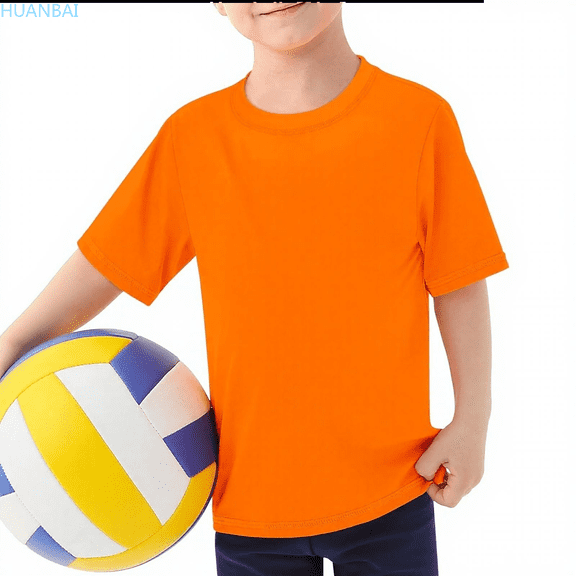 HUANBAI Boys Rash Guard Short Sleeve Swim Shirt UPF 50  Sun Shirts Quick Drying Fishing Surf Water Beach Tee For Kids Girls Youth Boys Casual Tops 5-6 Years