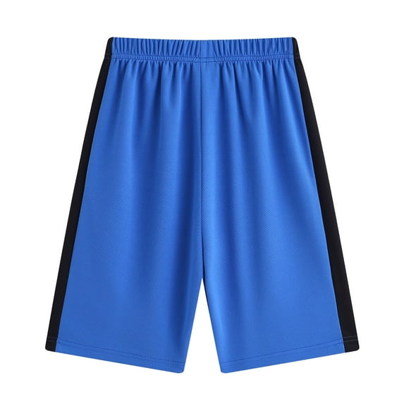 HUANBAI Boys Shorts Athletic Training Basketball Shorts For Kids Comfortable Stretch Elastic Waist Casual Outdoor Play 5-6 Years