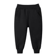 thumbnail image 1 of HUANBAI Boys Thermal Pants Winter Warm Solid Color Joggers Casual Sports Trousers For Kids Toddler Youth Comfortable 2-3 Years, 1 of 4