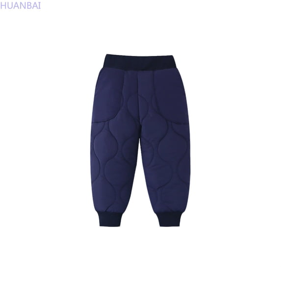 HUANBAI Boys Winter Lined Thermal Pants With Padding For Cold Weather Outdoor Play And Everyday Wear Soft Joggers Pants 3-4 Years
