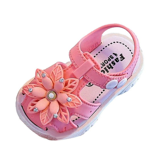 HUANBAI Breathable Girls Sandals For Toddlers 1 5 Years Lightweight Comfortable Casual Outdoor Summer Play Shoes For 12-15 Months