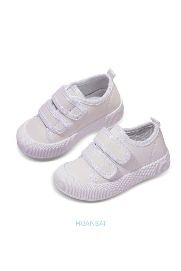 Breathable Kids Casual Sneakers Wide Toe Barefoot Feel Lightweight Walking Shoes For Boys Play ,(5-5.5 Years White) Size ,11