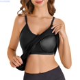 thumbnail image 1 of HUANBAI Camisole For Women Built In Bra Tank Tops Plus Size Flowy Adjustable Spaghetti Strap Tanks Pleated Loose Vest Basic Sleeveless Tank Tops, 1 of 5