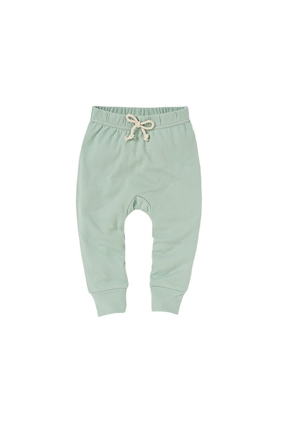 Children's Baby Pants Solid Color Soft Casual Warm Baby Sweatpants 0-3 Months