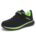 thumbnail image 1 of HUANBAI Children's Fashion Solid Color Mesh Flying Woven Sneakers For Boys And Girls Comfortable Breathable Running Shoes 6-7 Years, 1 of 9