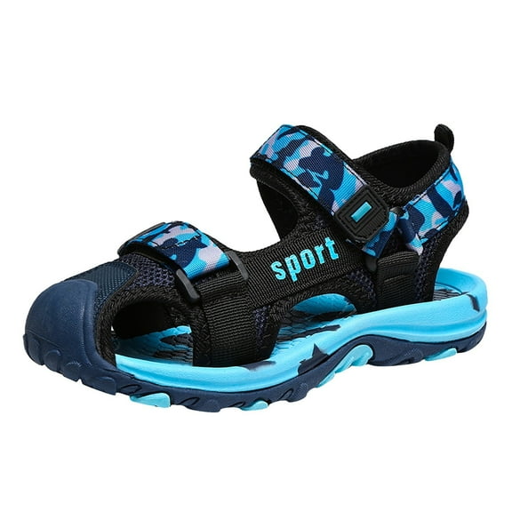 HUANBAI Explore The Boys Sandals For Outdoor Adventures Comfortable Footwear For Kids 3 12 Versatile And Durable Summer Sandals With Straps 4.5-5 Years