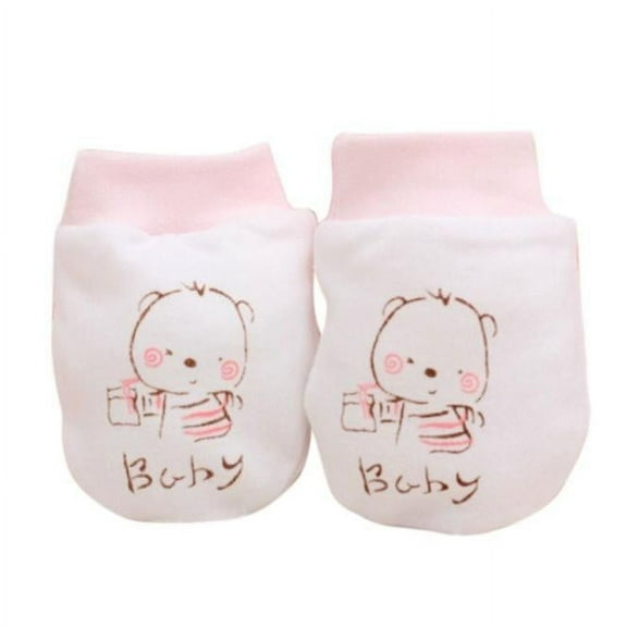HUANBAI Girls Baby Scratch 1 Pairs Mittens Soft Boys Gloves Cute Baby Care One Size