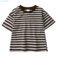 thumbnail image 1 of HUANBAI Girls Boys Summer Striped Short Sleeve T Shirts Color Block Trendy Crewneck Pullover Tops Casual Blouse Solid color for Boys 7-8 Years, 1 of 6
