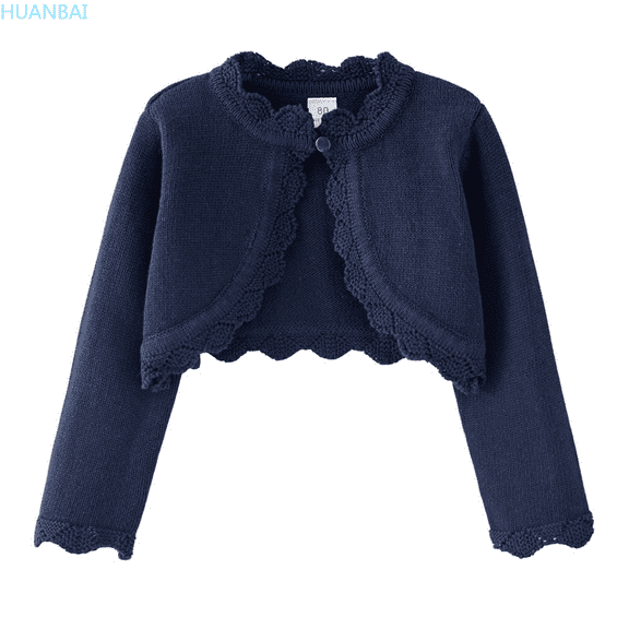HUANBAI Girls Casual Knit Cardigan Sweater Open Front Top For Toddler To Kids Soft Comfortable Everyday Wear With Dresses Seasonal Outfit Girls Summer Tops 18-24 Months