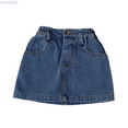 thumbnail image 1 of HUANBAI Girls Denim Skirts Place Baby Toddler Girls Denim Skirt Ripped Distressed Ra Trim Denim Skirt Skorts Sport Performance Skirt 3-4 Years, 1 of 8