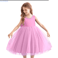 thumbnail image 1 of HUANBAI Girls Dresses For Everyday Wear Dress For Girls Children Wedding Dress Flower Girl Dress Piano Performance Skirt Skirt Dresses 7-8 Years, 1 of 6