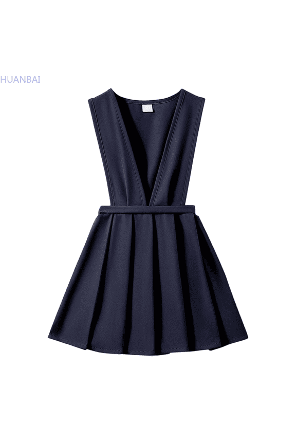 Girls Dresses For School Casual Wear Toddler Kids Pinafore Pleated Skirt With Adjustable Straps Comfortable Everyday Outfit Little Girl Floral Dress 2-3 Years
