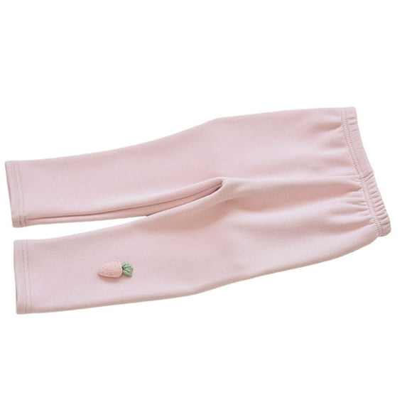 HUANBAI Girls Thermal Leggings Girls Lined Leggings Warm Winter Pattern Children Winter Thick Warm Trousers For Toddlers 5-6 Years