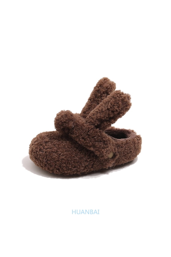 Girls Lined Winter Clogs On Shoes With Soft Comfort Footbed For Indoor Outdoor Cozy Wear ,(5-5.5 Years Brown) Size ,11.5