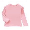thumbnail image 1 of HUANBAI Girls Long Sleeve Tops For Fall And Winter Comfortable Casual Tees For Toddler And Big Kids Soft Breathable Daily Wear Casual for Kids Teens 6-7 Years, 1 of 4