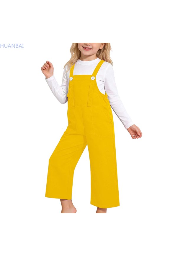 Girls Performance Overalls Cute Childrens Suspenders Pants For Year Dance Choir And Straight Pants for Kids 8-9 Years