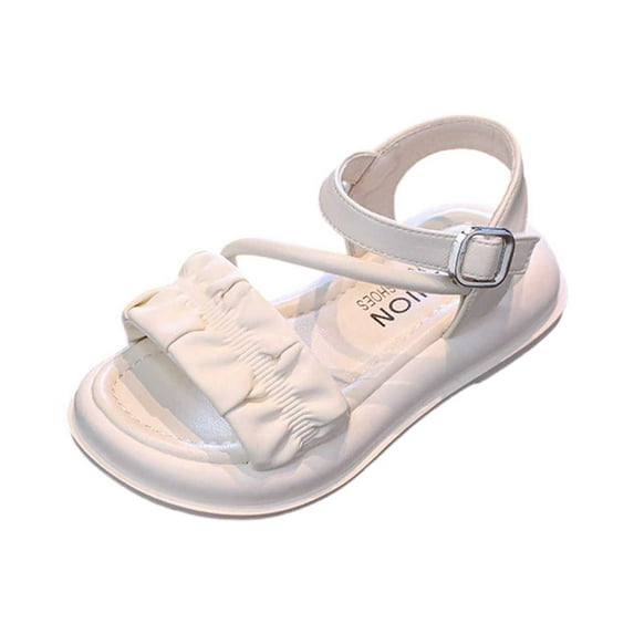 HUANBAI Girls Sandals For Everyday Wear Lightweight Breathable Casual School Outdoor Summer Spring Footwear For Kids Age 4 12 9-9.5 Years