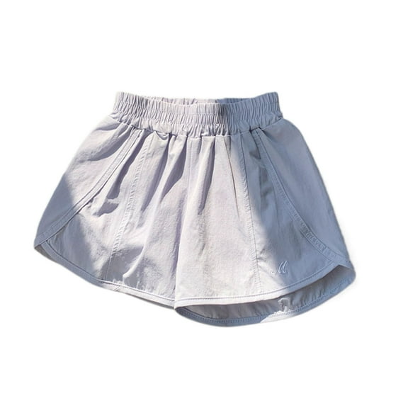 HUANBAI Girls Summer Shorts Casual Elastic Waist Comfortable Breathable Outdoor Play Short Pants For Toddler Kids Age 1 10 Years 2-3 Years