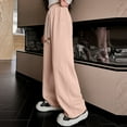 thumbnail image 1 of HUANBAI Girls' Sweatpants Children's Casual Loose Straight Pants Wide Leg Pants 9-10 Years, 1 of 7