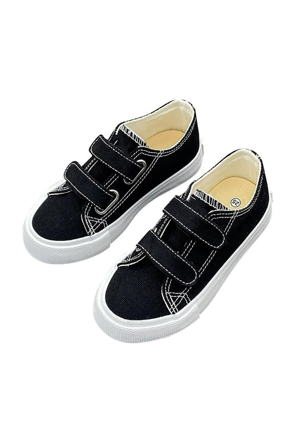 Hook Loop Canvas Sneakers For Girls And Boys Soft Fashion Shoes 3-3.5 Years