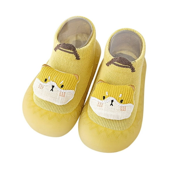 HUANBAI Boys Girls Animal Cartoon Socks Shoes Toddler WarmThe Floor Socks Non Prewalker Shoes 0-6 Months