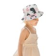 thumbnail image 1 of HUANBAI Kids Adjustable Chin Strap Sun Protection Hats Summer Spring Sun Hat Cute Outdoor Beach Bucket Cap One Size, 1 of 5