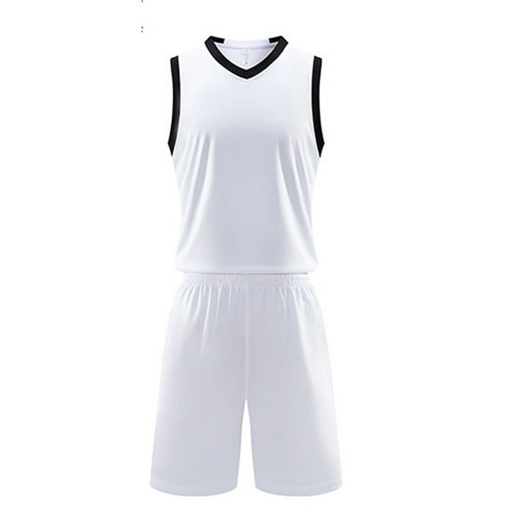 HUANBAI Kids Boys Football Soccer Training Team 2 Pcs Sport Suit Tracksuit Workout Fitness Sportswear 7-8 Years