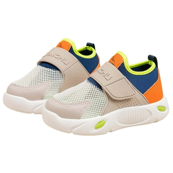 HUANBAI Kids Running Shoes Boys Lightweight Breathable Mesh Sneakers For Toddler Boys Soft Sole Comfortable Casual Walking Shoes For Daily Wear