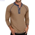 thumbnail image 1 of HUANBAI Long Sleeve Crew Neck T Shirt Casual Top For Autumn And Winter Fashion, 1 of 5