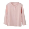 thumbnail image 1 of HUANBAI Long Sleeve Layering For Girls Comfortable Stretch Basic Tee Shirt Soft Everyday Wear Kids Casual for Kids Teens 3-4 Years, 1 of 4