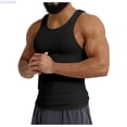 thumbnail image 1 of HUANBAI Men's Knitted Ice Silk Ribbed Athletic Fit Sleeveless Vest Gym Muscle Tank Top Activewear Casual Racerback Undershirt, 1 of 5