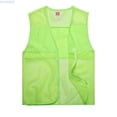 thumbnail image 1 of HUANBAI Men's Solid Color Reflective Mesh Vest, 1 of 4