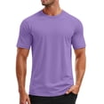 thumbnail image 1 of HUANBAI Mens Swim Shirt Short Sleeve UPF 50+ Sun Shirt Rash Guard Athletic Quick Drying T Shirts, 1 of 3