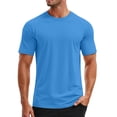 thumbnail image 1 of HUANBAI Mens Swim Shirt Short Sleeve UPF 50+ Sun Shirt Rash Guard Athletic Quick Drying T Shirts, 1 of 3