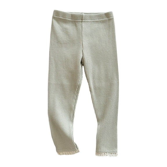 HUANBAI Micro Flare Pants Girl's Stretch Outer Layer Leggings Girls Joggers Sweatpants 5-6 Years