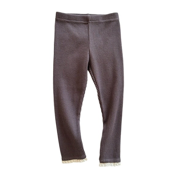 HUANBAI Micro Flare Pants Girl's Stretch Outer Layer Leggings Girls Joggers Sweatpants 7-8 Years