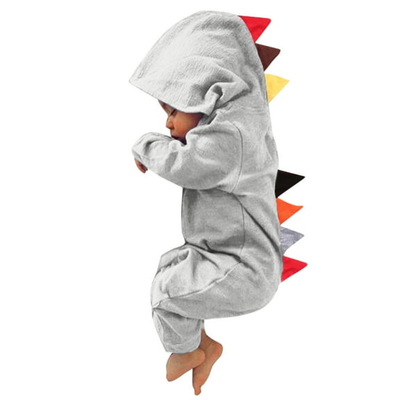 HUANBAI Newborn Infant Baby Boy Girls Dinosaur Style Patchwork Romper Jumpsuit Playsiut children clothing