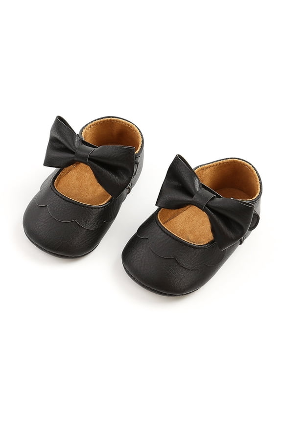 Soft Sole First Baby Sneakers For Girls With Elegant Bow Design Comfortable Lightweight Shoes For Toddler Early Walking 0-6 Months