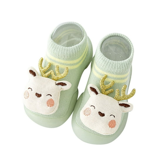HUANBAI Summer And Autumn Comfortable Toddler Shoes Cute Deer Rabbit Pattern Children Mesh Breathable Floor Sneakers 6-12 Months