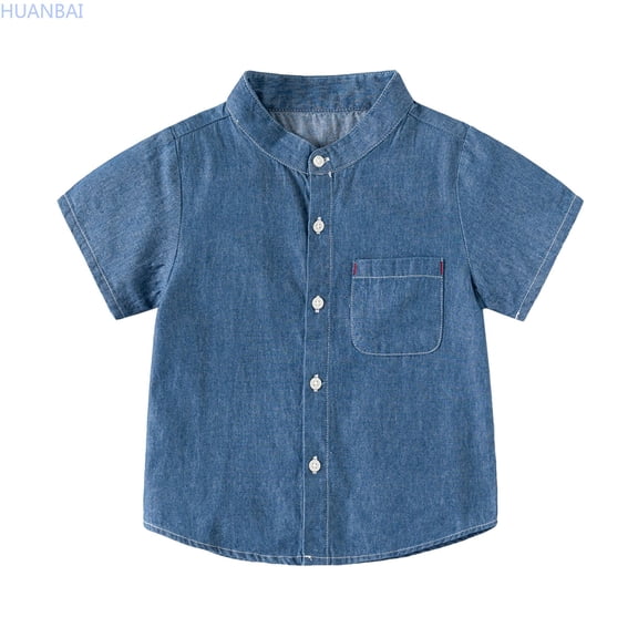 HUANBAI Summer Toddler Boys Girls Short Sleeve Solid T Shirt Tops Clothes Boys Casual Tops 18-24 Months
