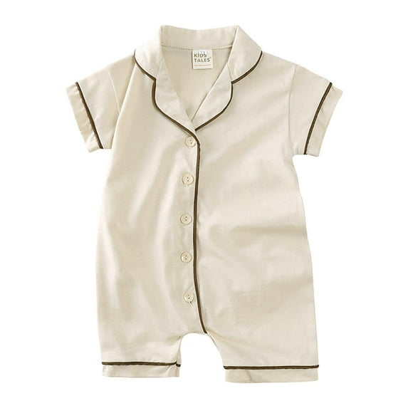 HUANBAI Toddler Girls Boys Summer Short Sleeve Jumpsuit Fashion Outwear For Children Clothes Girl Jumpsuit