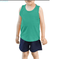 thumbnail image 1 of HUANBAI Toddler Kids Baby Boys Girls Solid Tank Tops T Shirts Undershirts Summer Sleeveless Vest Girls Shirts 3-4 Years, 1 of 5