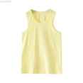 thumbnail image 1 of HUANBAI Toddler Kids Girls Dance Tank Top Racerback Crop Tank Top Soild Sleeveless Sports Dance Top Ballet Gymnastics Dancewear Casual for Kids 12-18 Months, 1 of 4