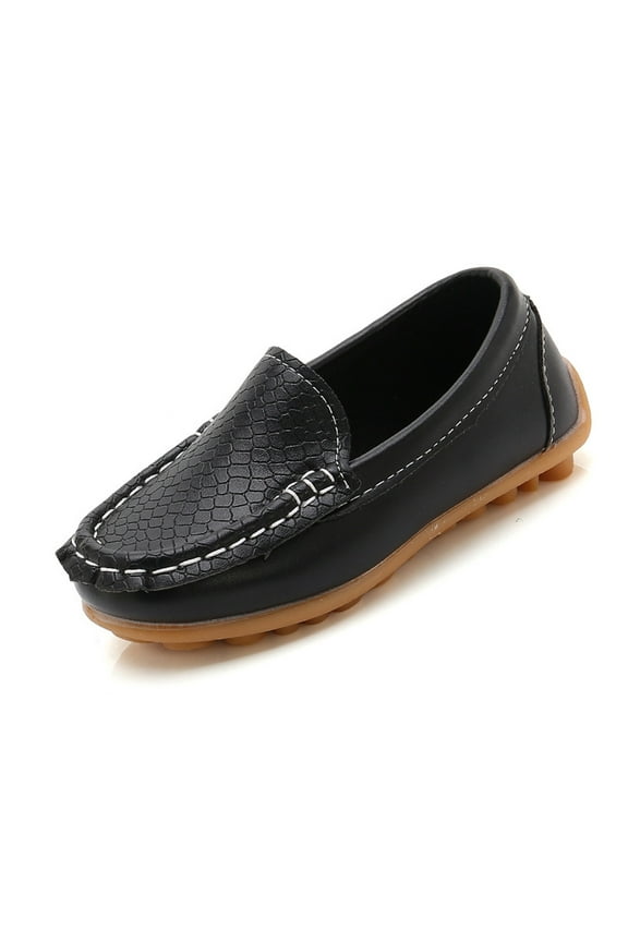 Toddler Little Kid Boys Girls Soft Slip On Loafers Dress Flat Shoes Boat Shoes Casual Shoes 3-3.5 Years