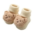 thumbnail image 1 of HUANBAI Warm Winter Baby Shoes Cartoon Bear Shape Cute Baby Shoes Baby Soft Sole Shoes 0-6 Months, 1 of 3