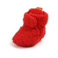 thumbnail image 1 of HUANBAI Warm Winter Baby Shoes First Soft Sole Infant Sneakers Cozy Fleece Lined Toddler Booties For Boys Girls 12-18 Months, 1 of 6