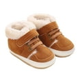 thumbnail image 1 of HUANBAI Winter Baby Shoes For 0 1 Years Old Soft Soled Boots For Boys And Girls 1-8 Months, 1 of 6