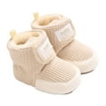 thumbnail image 1 of HUANBAI Winter Baby Shoes For 0 1 Years Old Soft Soled Boots For Boys And Girls 1-8 Months, 1 of 6