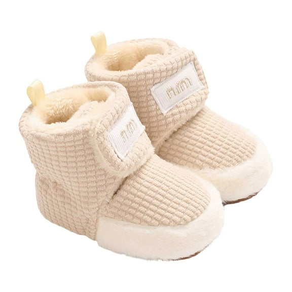 HUANBAI Winter Baby Shoes For 0 1 Years Old Soft Soled Boots For Boys And Girls 1-8 Months