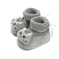 thumbnail image 1 of HUANBAI Winter Children Toddler Shoes Baby Boys And Girls Flat Socks Shoes Elastic Rope Non Warm Comfortable Cute Cartoon Cat 0-6 Months, 1 of 7